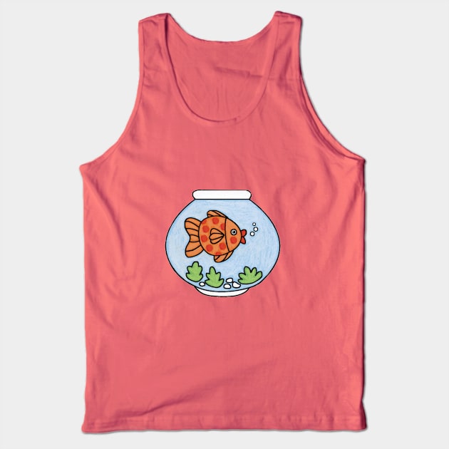 Goldfish  Bowl Tank Top by Parakeet Moon